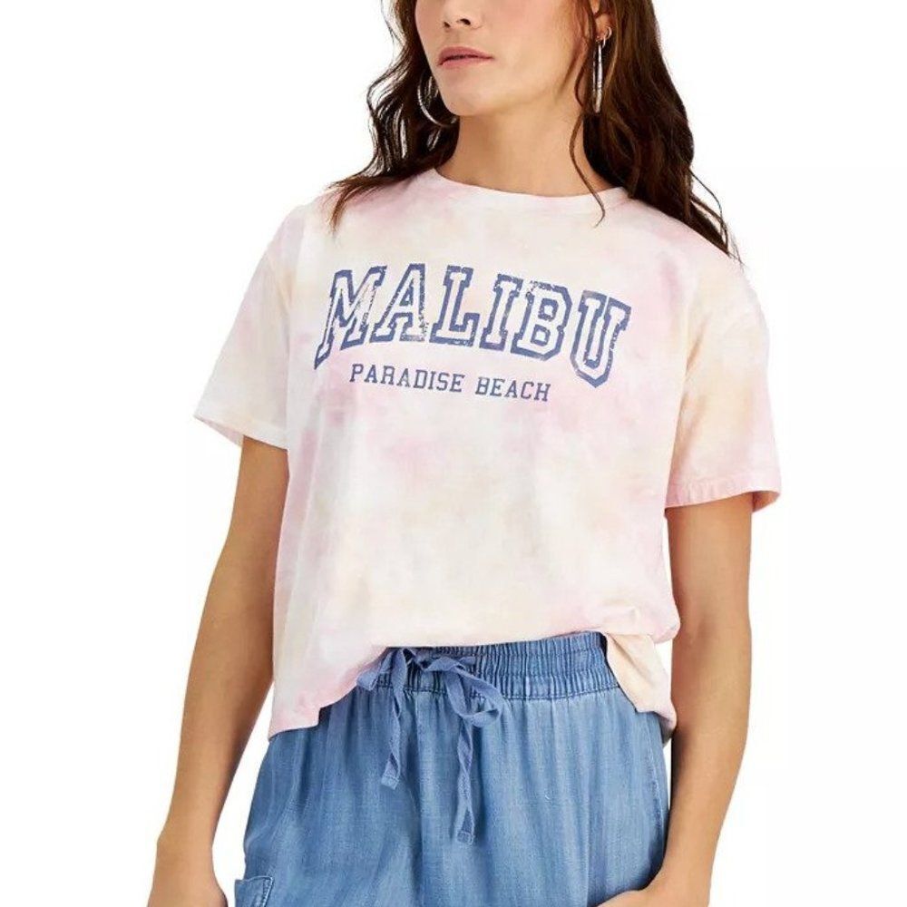 Grayson Threads Black Juniors' Tie-Dye Malibu T-Shirt
